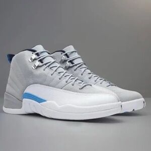 NIKE AIR JORDAN RETRO GREY UNIVERSITY BLUE MEN SZ 10.5 BRAND NEW 100% AUTHENTIC